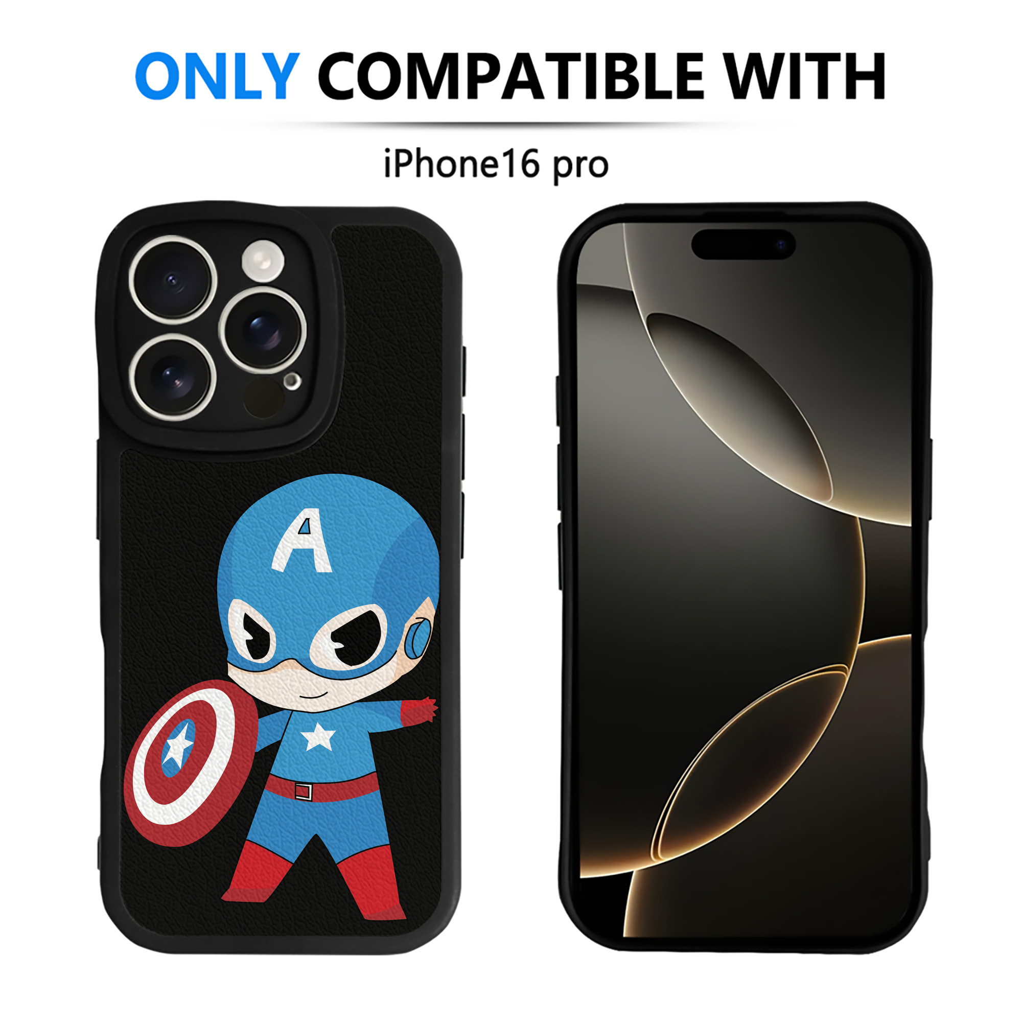 （画像用） アベンジャーズ The Avengers 【iPhone 16シリーズ対応】シリコンスマホケース（レザー調） 材質：シリコン